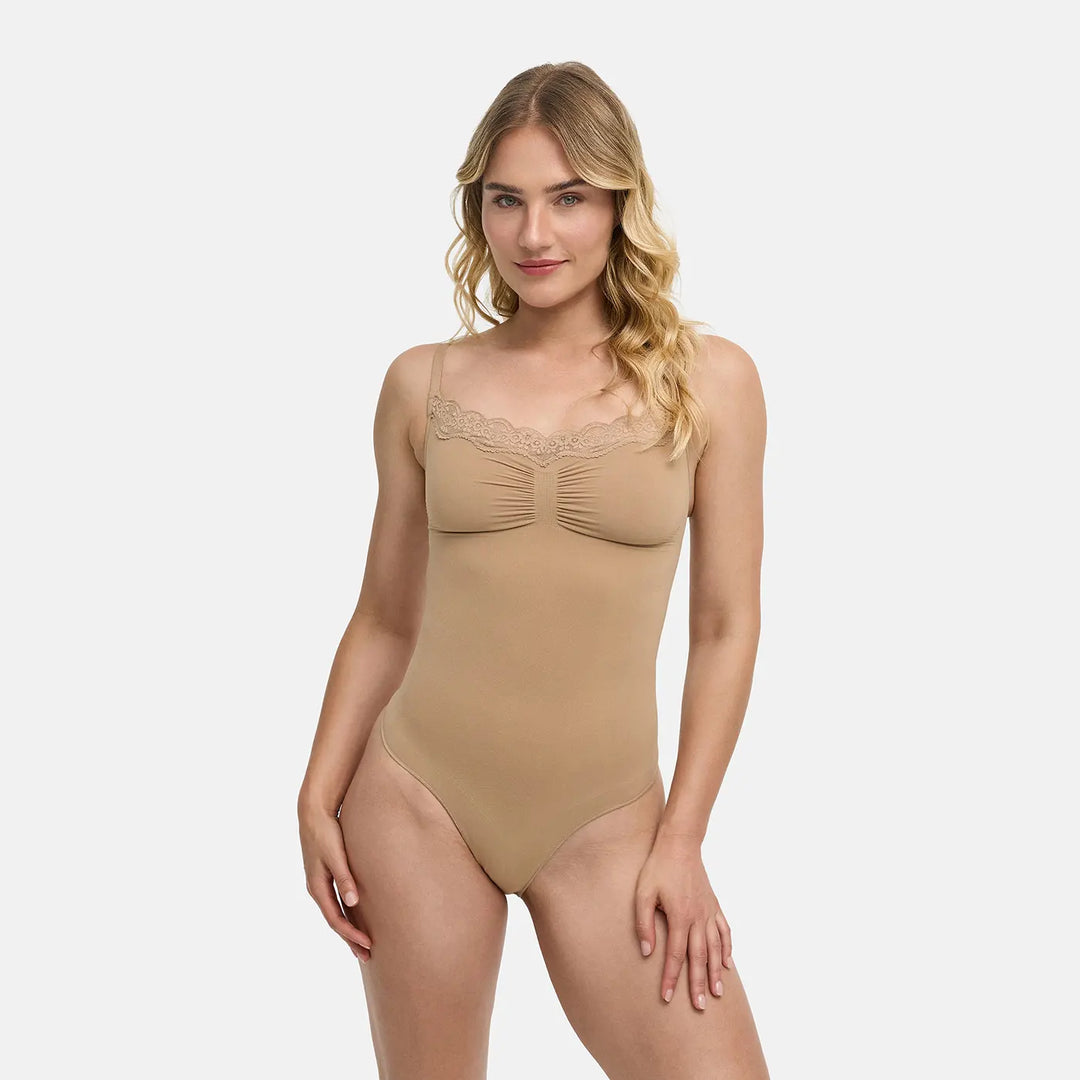 Body de Encaje Moldeador con Tanga