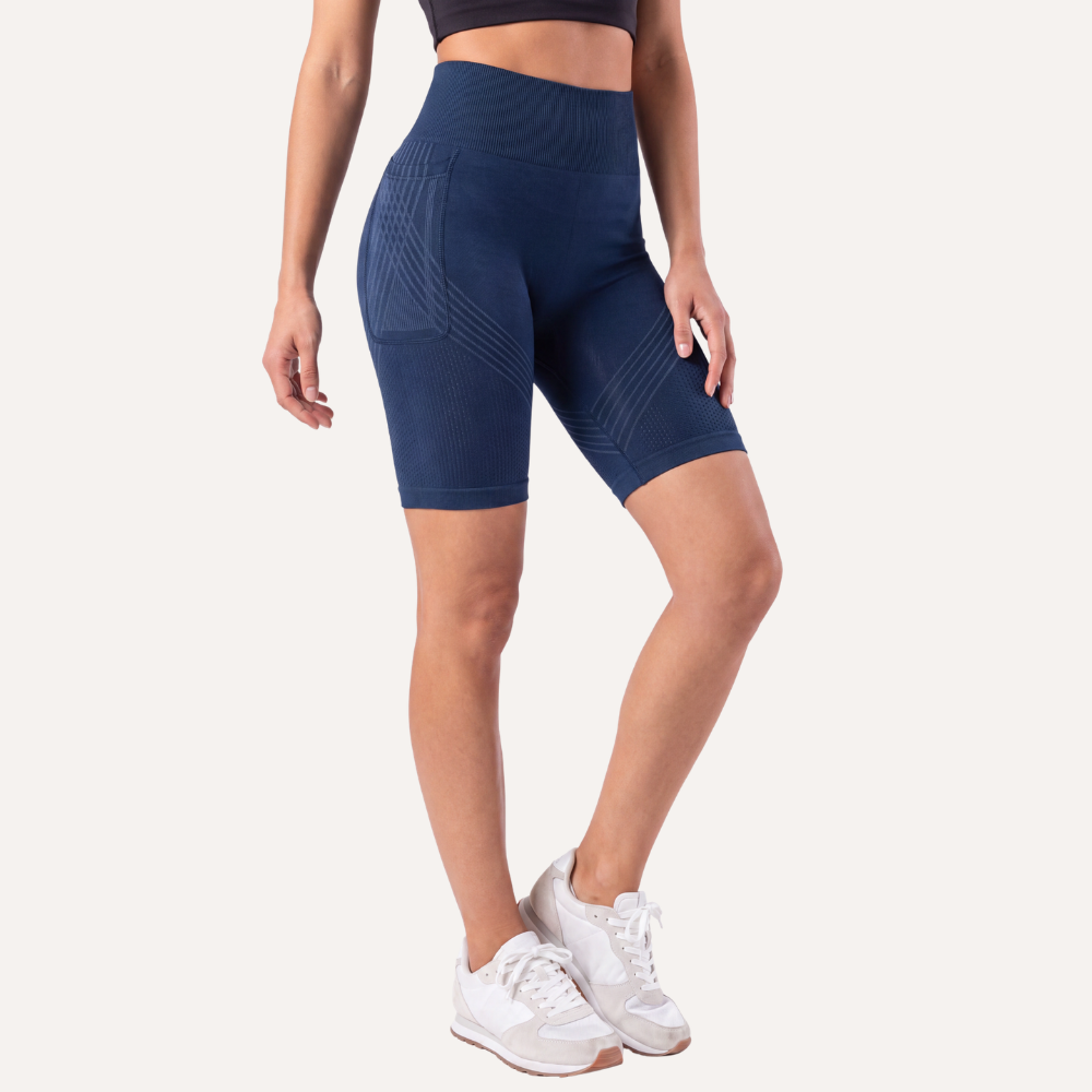 Leggings cortos Elvoria con bolsillo