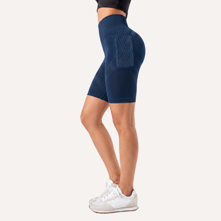 Leggings cortos Elvoria con bolsillo
