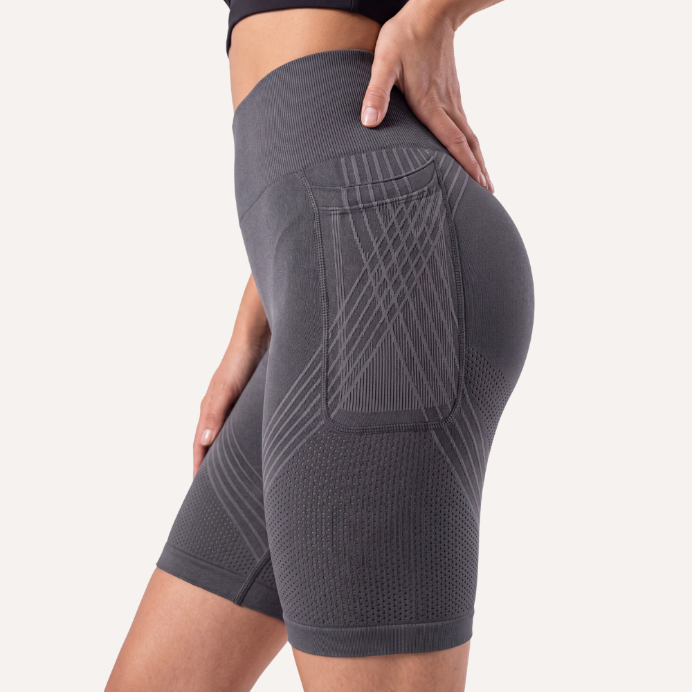 Leggings cortos Elvoria con bolsillo