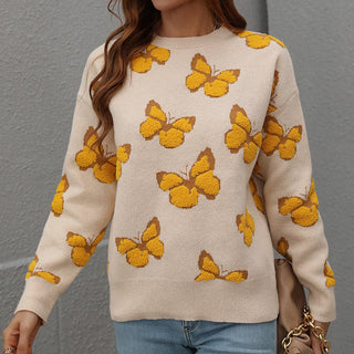 Pull Desenfadado Con Motivo De Mariposa