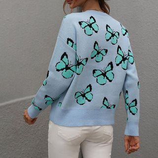 Pull Desenfadado Con Motivo De Mariposa