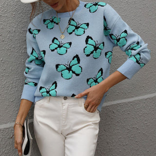 Pull Desenfadado Con Motivo De Mariposa