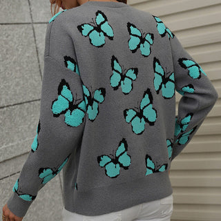 Pull Desenfadado Con Motivo De Mariposa