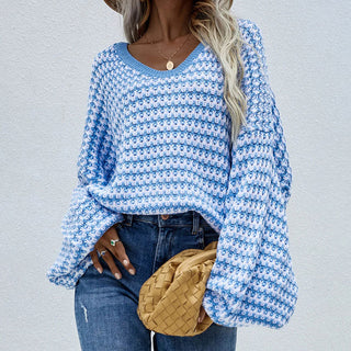 Pull De Tricot Casual A Rayas