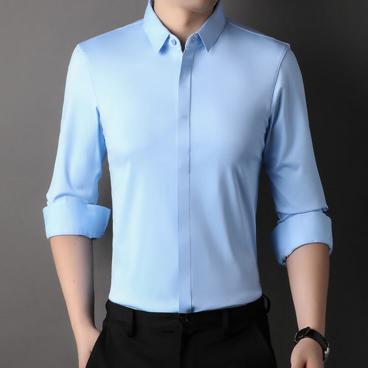 Elvoria | Camisa de stretch sin arrugas para hombres