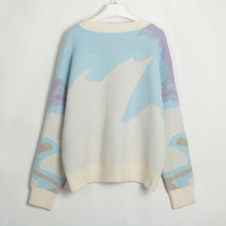 Sudadera Descontracturada A Rayas De Colores