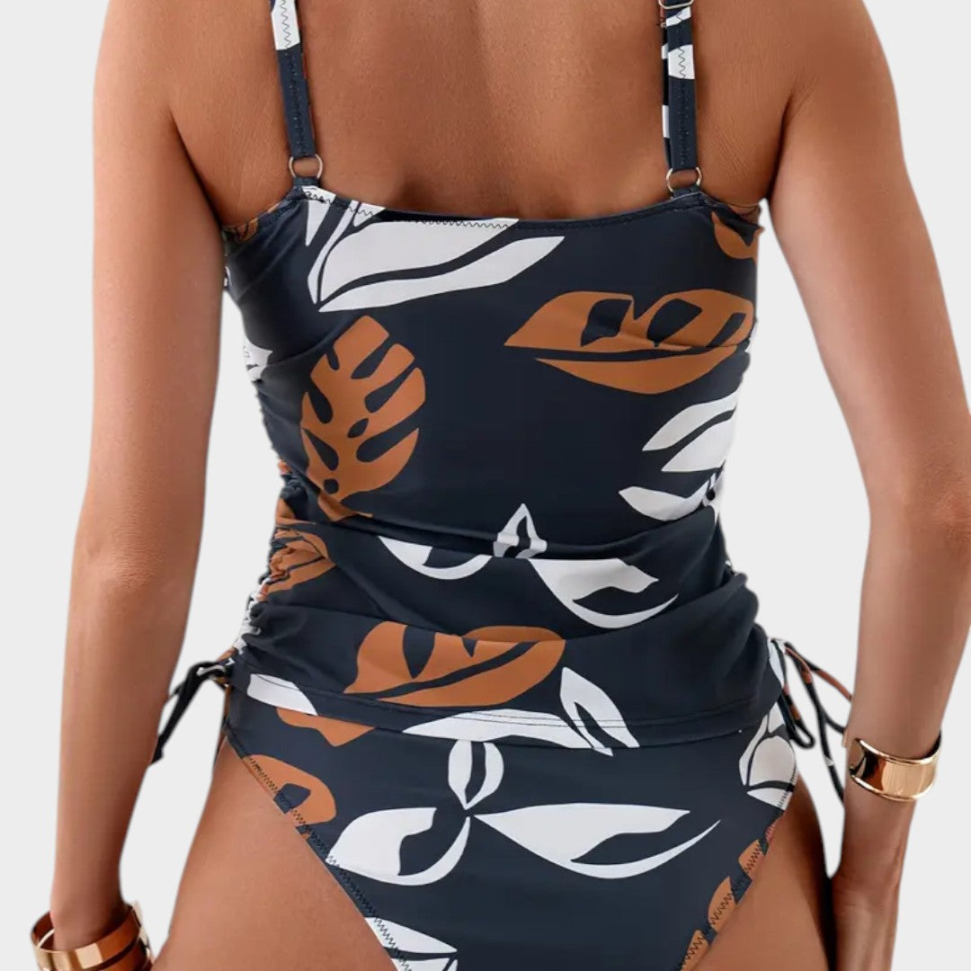 Carmen™ | Bikini con estampado tropical de hojas