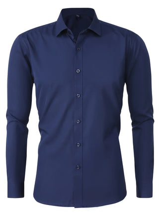 Elvoria | Camisa elegante de manga larga con botones