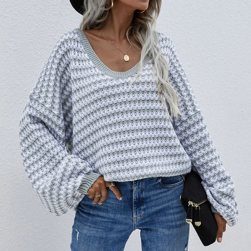 Pull De Tricot Casual A Rayas