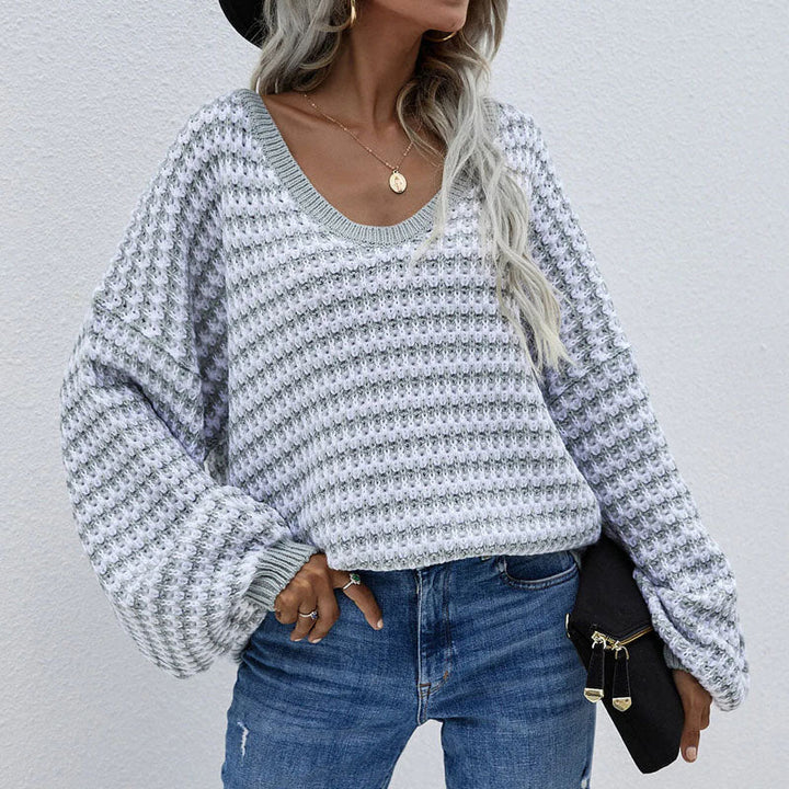 Pull De Tricot Casual A Rayas