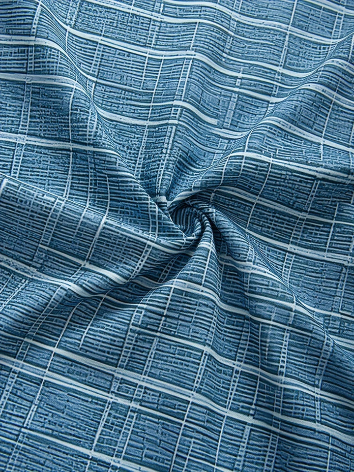 Elvoria | Camisa elegante de rayas y cuadros