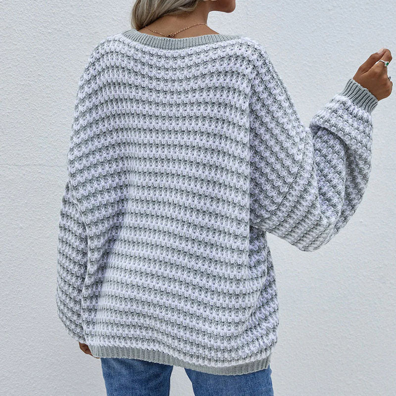Pull De Tricot Casual A Rayas