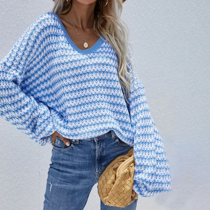 Pull De Tricot Casual A Rayas