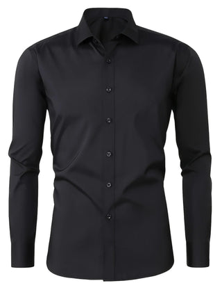 Elvoria | Camisa elegante de manga larga con botones