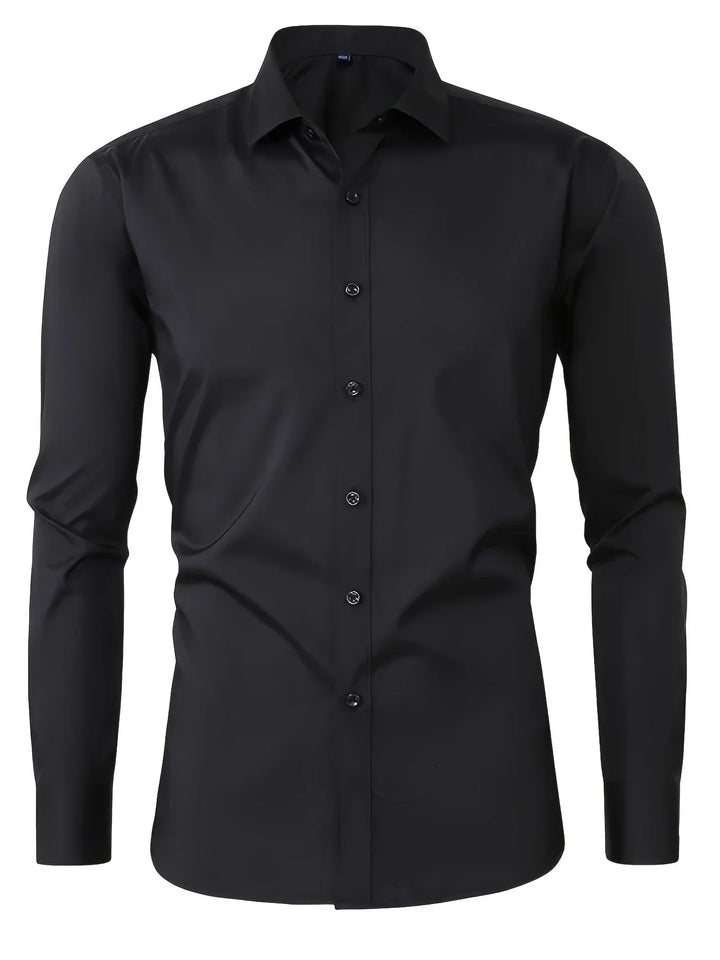 Elvoria | Camisa elegante de manga larga con botones