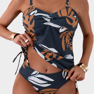 Carmen™ | Bikini con estampado tropical de hojas