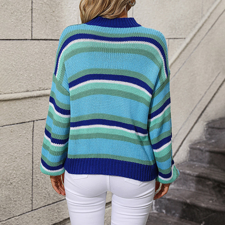 Pull De Tricot Rayado Casual