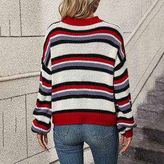 Pull De Tricot Rayado Casual