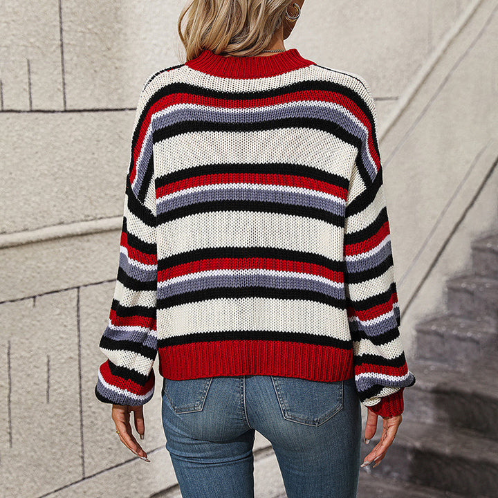 Pull De Tricot Rayado Casual