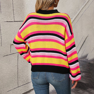 Pull De Tricot Rayado Casual