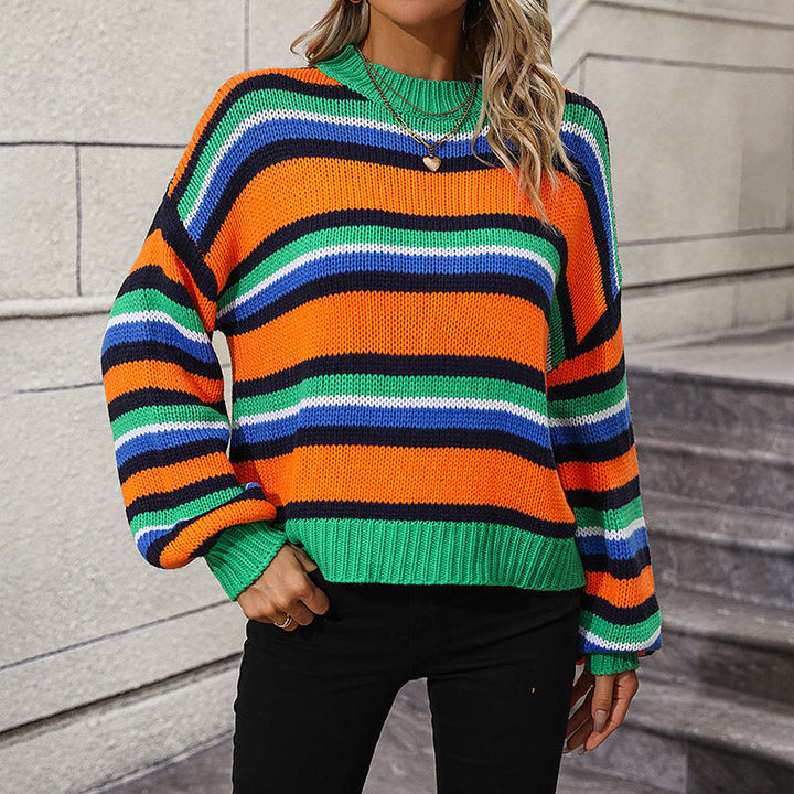 Pull De Tricot Rayado Casual