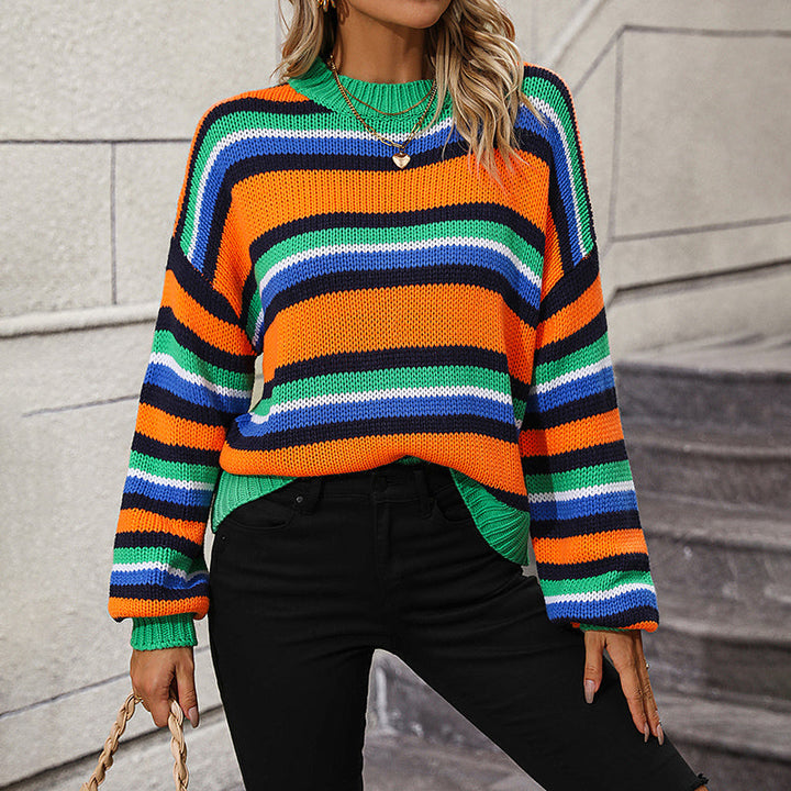 Pull De Tricot Rayado Casual