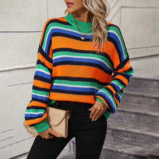 Pull De Tricot Rayado Casual