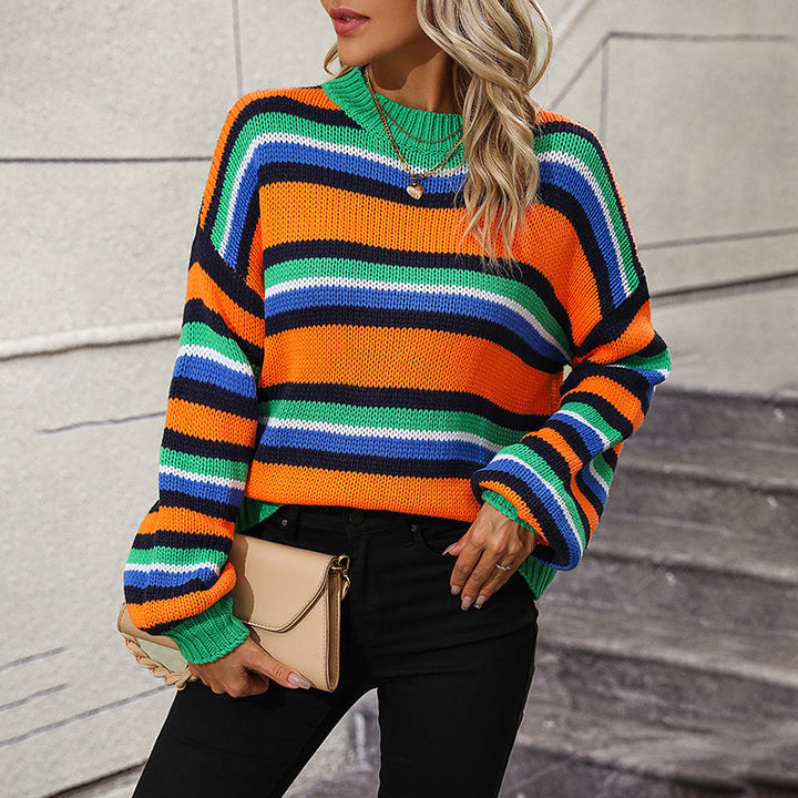 Pull De Tricot Rayado Casual