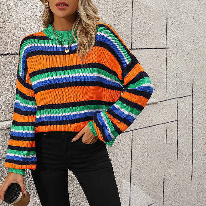 Pull De Tricot Rayado Casual
