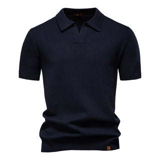 Elvoria | Polo Elegance - Camiseta polo con cuello abierto y ligera estructura