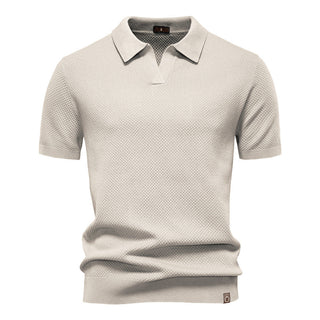 Elvoria | Polo Elegance - Camiseta polo con cuello abierto y ligera estructura