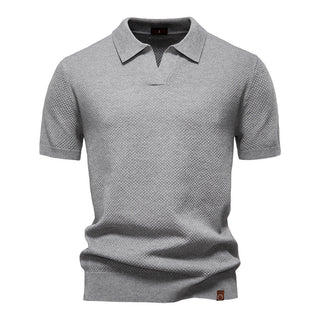 Elvoria | Polo Elegance - Camiseta polo con cuello abierto y ligera estructura