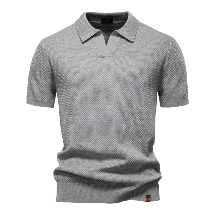 Elvoria | Polo Elegance - Camiseta polo con cuello abierto y ligera estructura