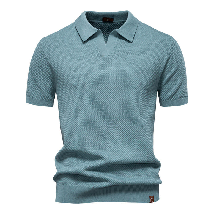 Elvoria | Polo Elegance - Camiseta polo con cuello abierto y ligera estructura