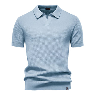 Elvoria | Polo Elegance - Camiseta polo con cuello abierto y ligera estructura