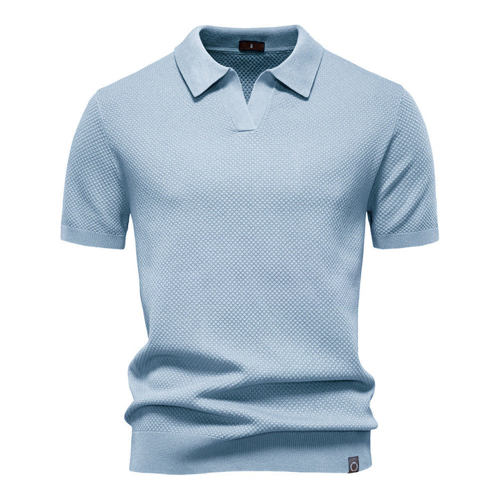 Elvoria | Polo Elegance - Camiseta polo con cuello abierto y ligera estructura