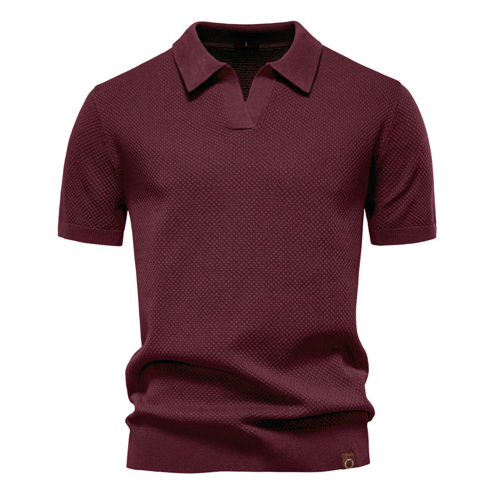 Elvoria | Polo Elegance - Camiseta polo con cuello abierto y ligera estructura