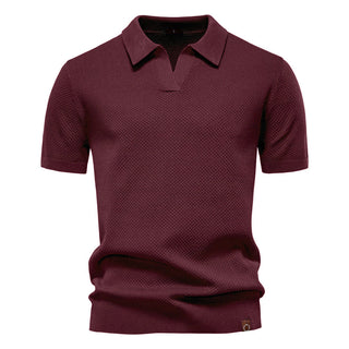 Elvoria | Polo Elegance - Camiseta polo con cuello abierto y ligera estructura