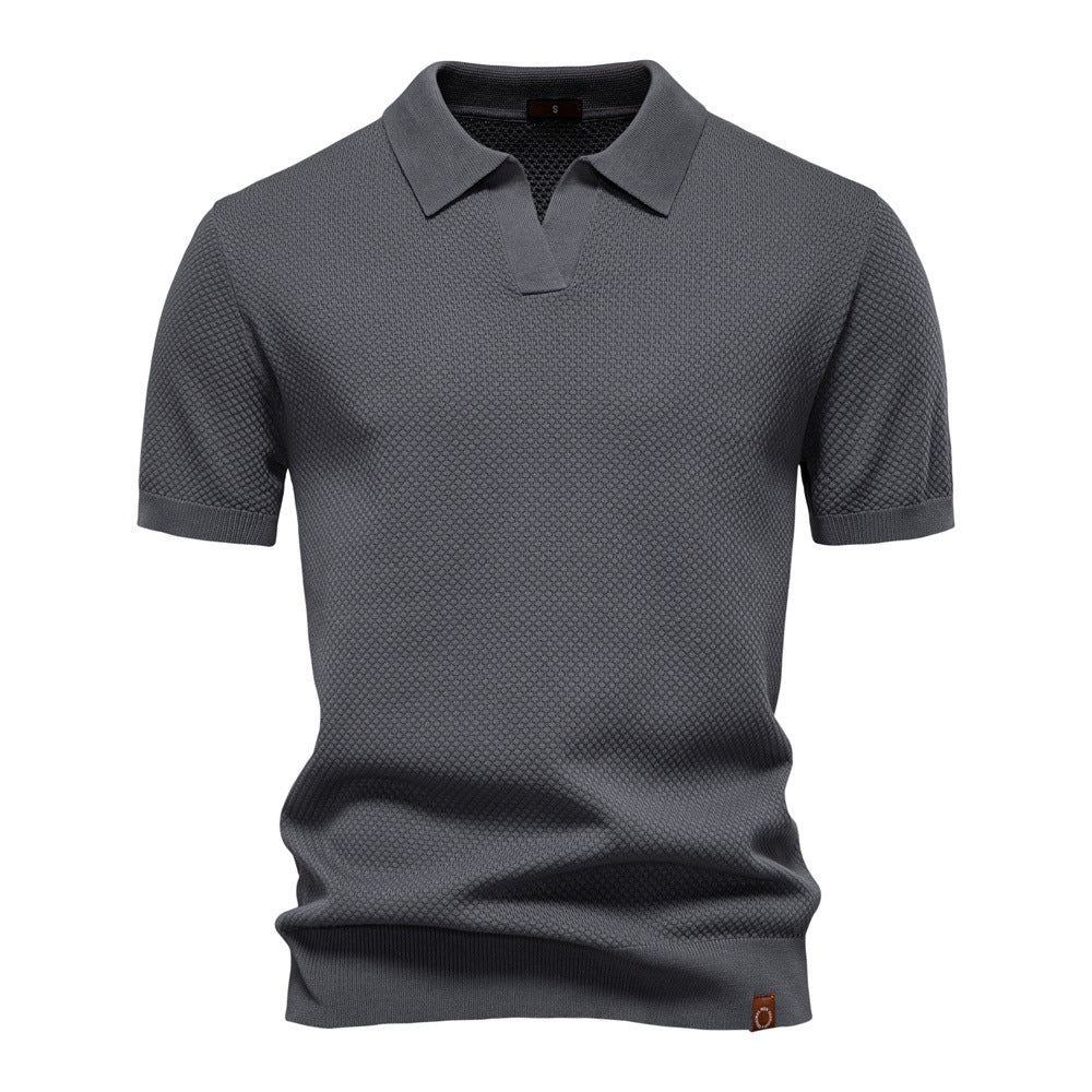 Elvoria | Polo Elegance - Camiseta polo con cuello abierto y ligera estructura
