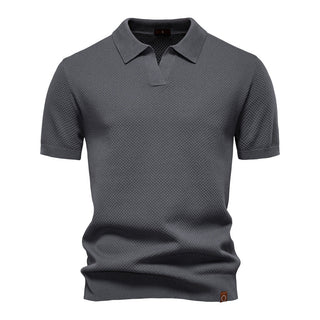 Elvoria | Polo Elegance - Camiseta polo con cuello abierto y ligera estructura