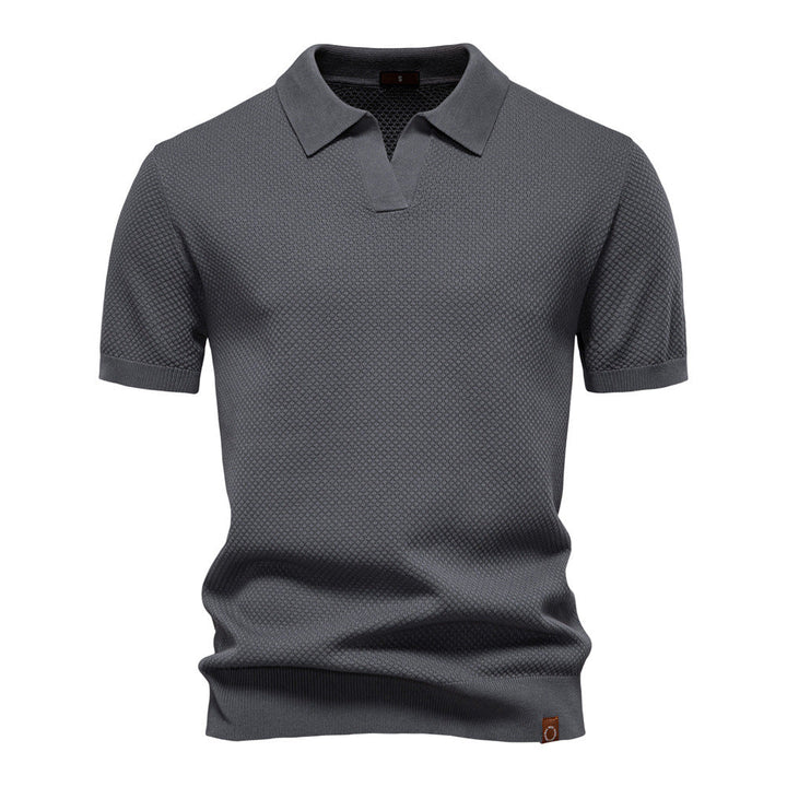Elvoria | Polo Elegance - Camiseta polo con cuello abierto y ligera estructura