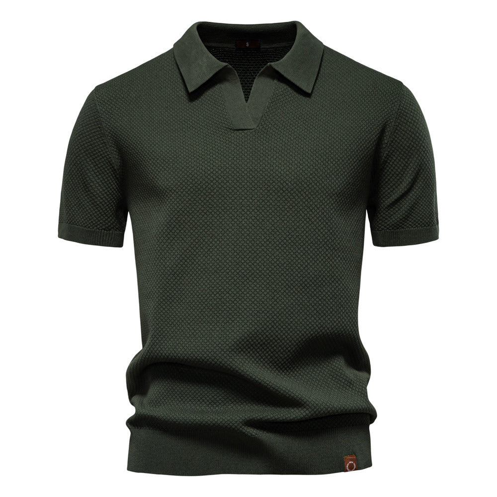 Elvoria | Polo Elegance - Camiseta polo con cuello abierto y ligera estructura