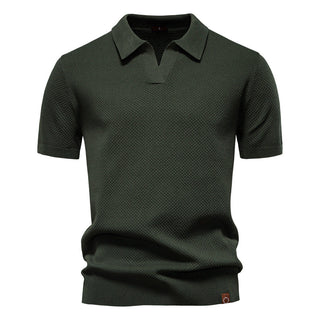 Elvoria | Polo Elegance - Camiseta polo con cuello abierto y ligera estructura