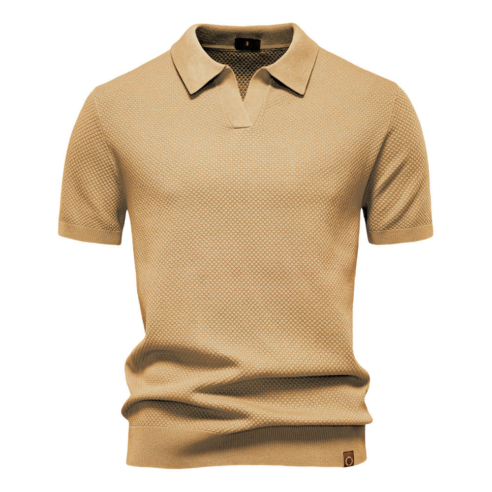 Elvoria | Polo Elegance - Camiseta polo con cuello abierto y ligera estructura