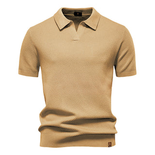 Elvoria | Polo Elegance - Camiseta polo con cuello abierto y ligera estructura