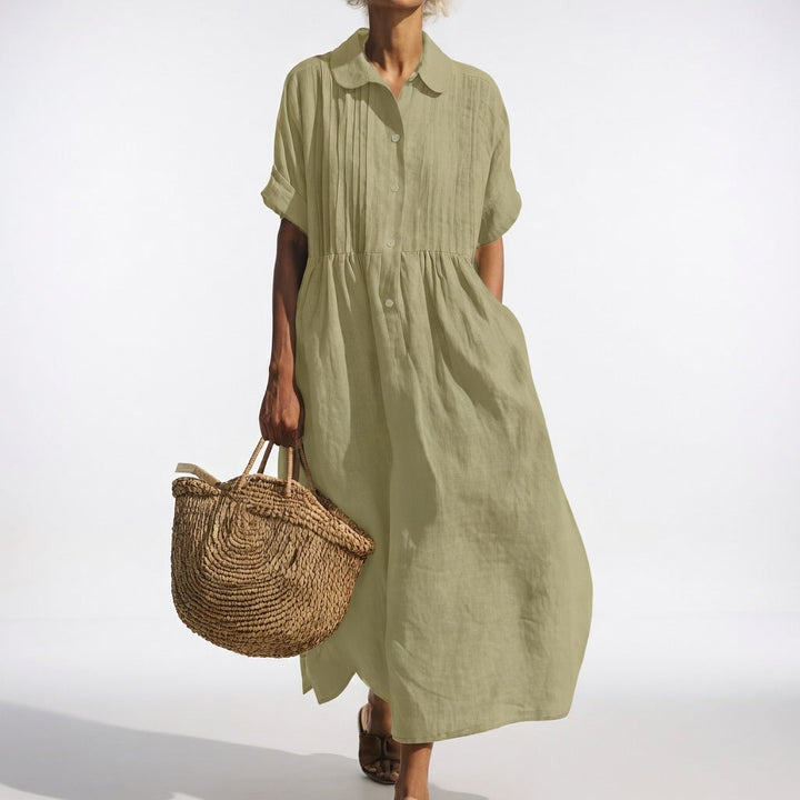 Lysandra™ — Vestido camisero fluido de verano