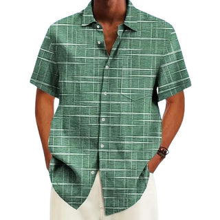 Elvoria | Camisa elegante de rayas y cuadros