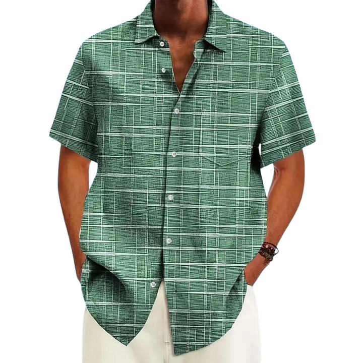 Elvoria | Camisa elegante de rayas y cuadros