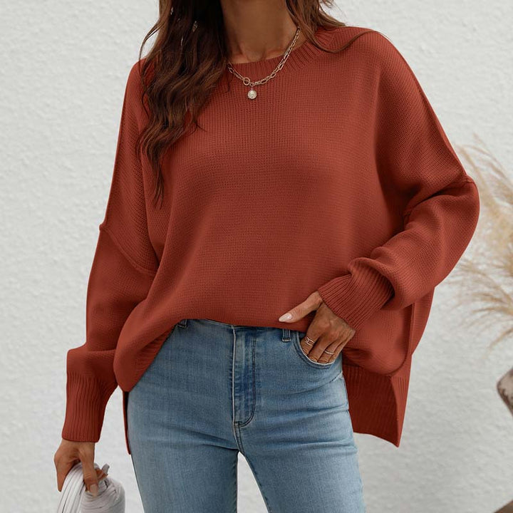 Suéter De Punto Casual De Color Sólido